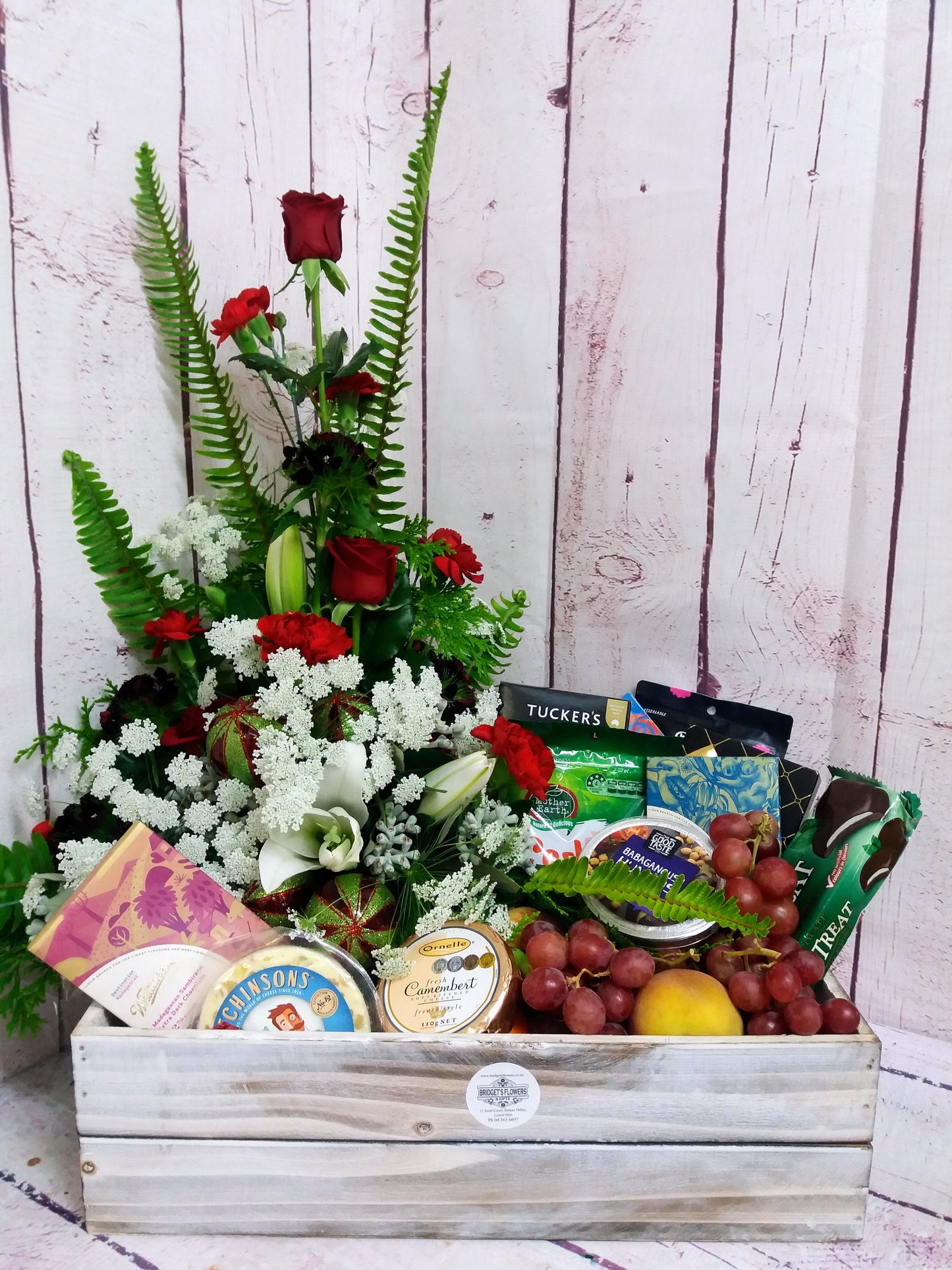 Christmas Flower and Gift Baskets
