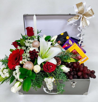 Indulgent Christmas Arrangement Gift Case